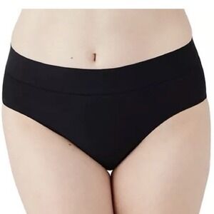 NEW! Wacoal VTG 874308 FLAWLESS COMFORT Hipster Black Panty Brief Women Sz L 8